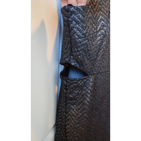 Forever 21 the moon side cutouts metallic sleeveless mini dress size 1X - Picture 3 of 16